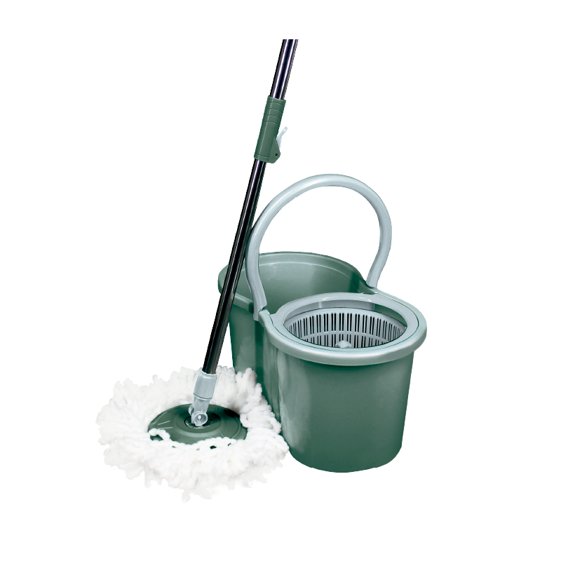 Mop Giratório Essencial com Cesto Plástico