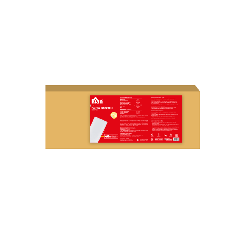 Led Painel 120x30CM