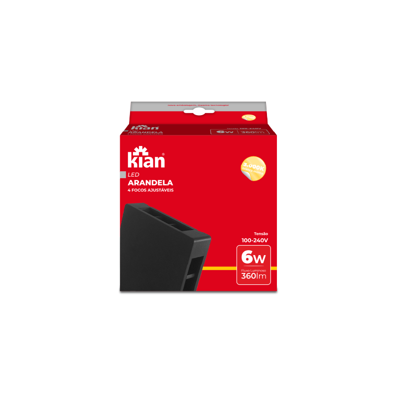 LED Arandela 4 focos
