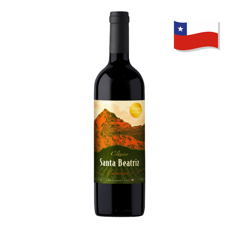 Vinho Tinto Chileno Santa Beatriz Classico Carmenere